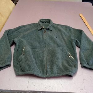 Polo Ralph Lauren Fleece Jacket Adult Large Gray Full Zip